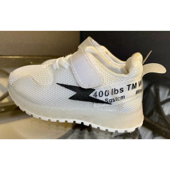 Hopscotch Boys EVA and Rubber Solid LED Shoes in White Color - Picture 2 of 5